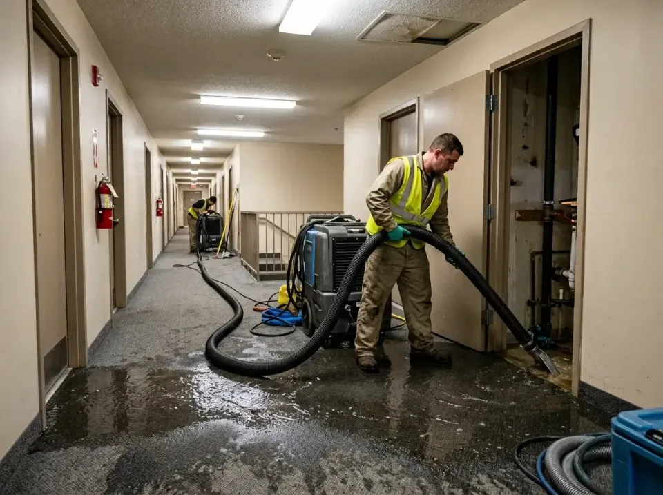 multi-unit-apartment-hallway-f-005 — frequently asked questions, Emergency Burst Pipe Water Extraction & Removal in Ennis, TX